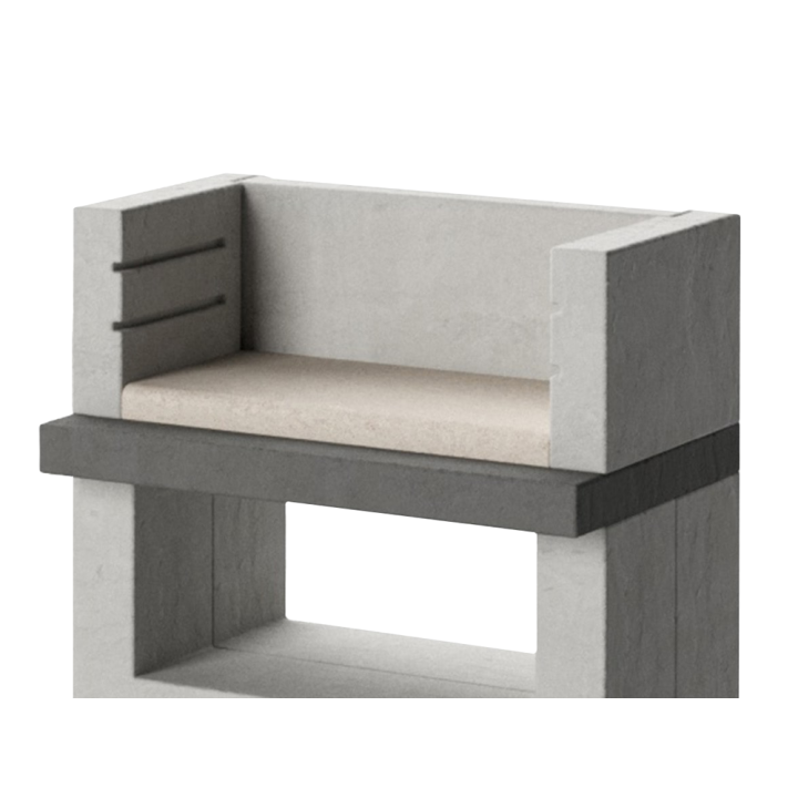 Edilmark Funny muurattu hiiligrilli, 65 × 35 cm, 290 kg