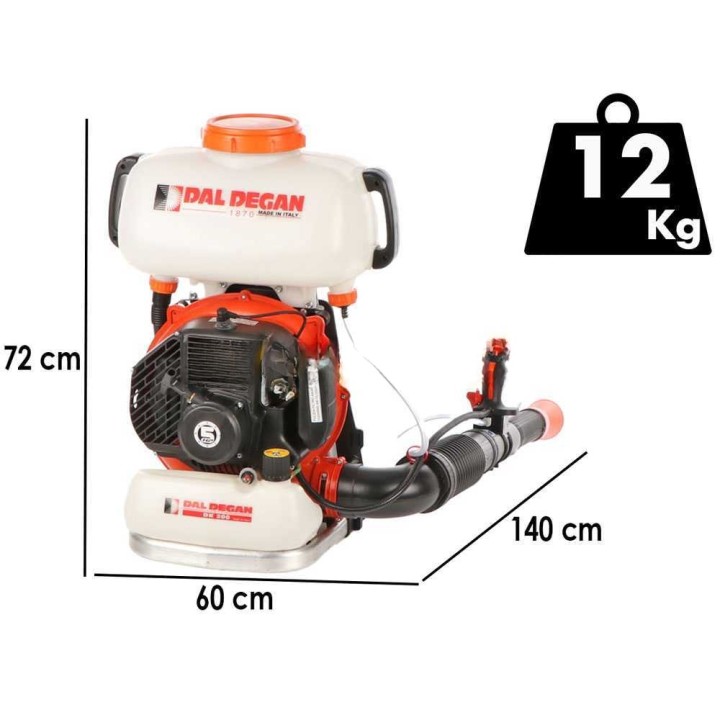 Dal Degan DK 200 selkäsumuruisku, 80 cm³, 5 HP, integroitu painepumppu