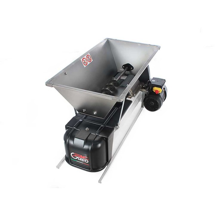 Grifo DMCSI.18 sähkökäyttöinen rypäleiden murskain ja riivin, 1 HP, 1 500 kg/h
