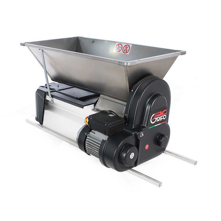 Grifo DMCSI.18 sähkökäyttöinen rypäleiden murskain ja riivin, 1 HP, 1 500 kg/h