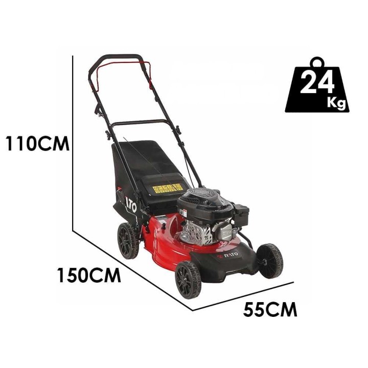 Rato RMP46Q-V125 bensiiniruohonleikkuri, 127 cm³, 46 cm, keruusäiliö 45 l