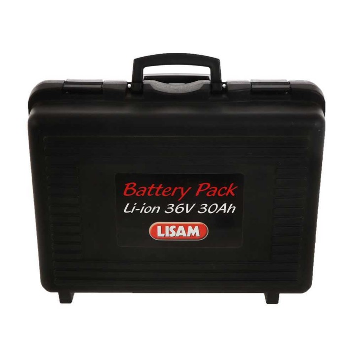 Lisam 36 V 30 Ah litiumreppuakku, 5,9 kg