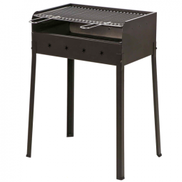 Mille Stella Eco Medium hiiligrilli 57 5 37 cm kromattu teräsritilä