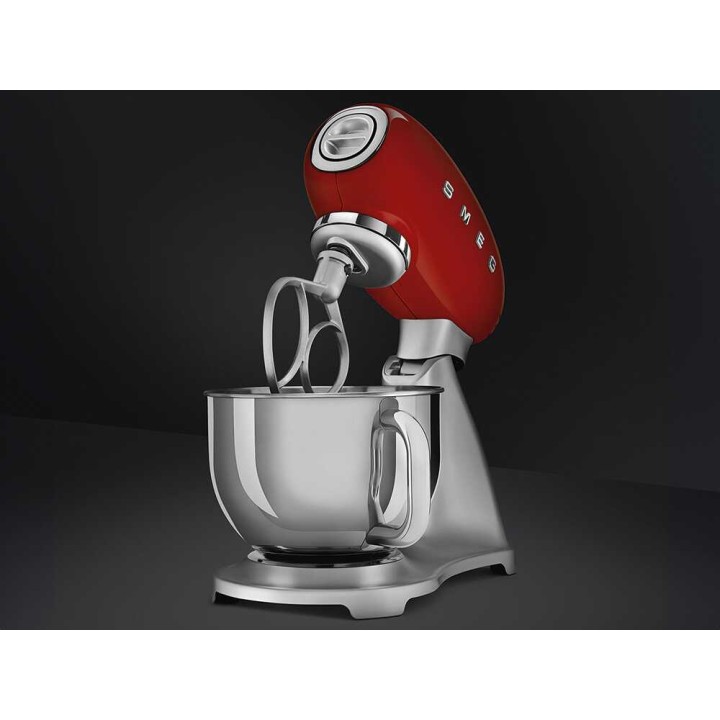Smeg SMF02RDEU planetaarinen yleiskone, punainen, 4,8 l, 800 W