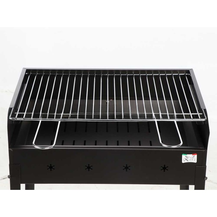 Mille Stella Eco Large hiiligrilli, kromattu ritilä 67,5 × 37 cm, 10 kg