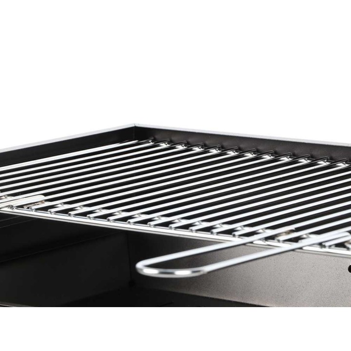 Mille Stella Eco Large hiiligrilli, kromattu ritilä 67,5 × 37 cm, 10 kg
