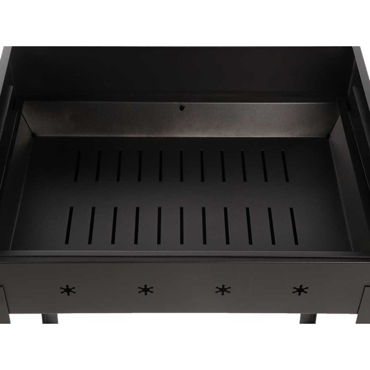 Mille Stella Eco Large hiiligrilli, kromattu ritilä 67,5 × 37 cm, 10 kg