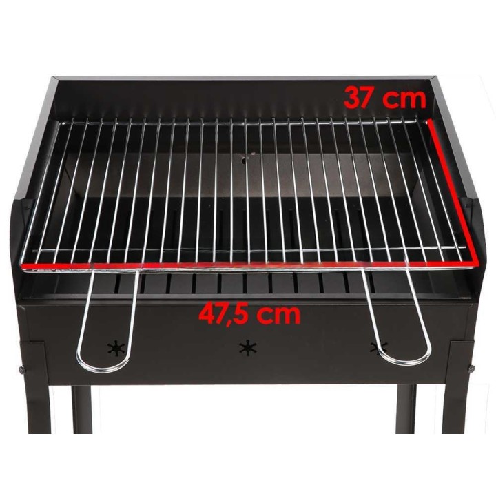 Mille Stella Eco Small hiiligrilli, 47,5 × 37 cm, 1 757,5 cm²