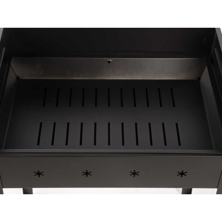 Mille Stella Medium hiiligrilli, 57,5 × 37 cm, kromattu ritilä