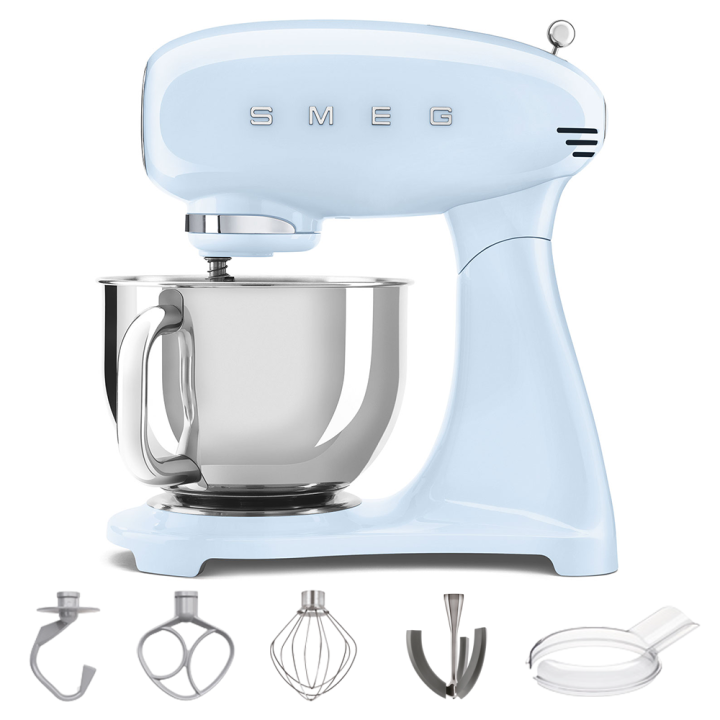 Smeg SMF03PBEU planetaarinen yleiskone 4 8 l 800 W vaaleansininen