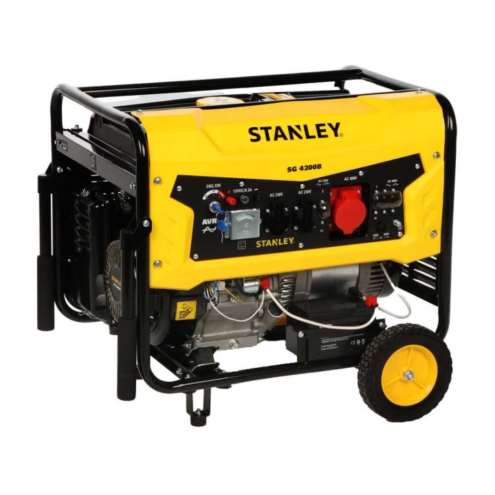 Stanley SG 4200B kolmivaihegeneraattori, 4 kW, sähköstartti, AVR