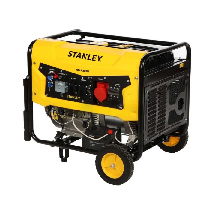 Stanley SG 4200B kolmivaihegeneraattori, 4 kW, sähköstartti, AVR
