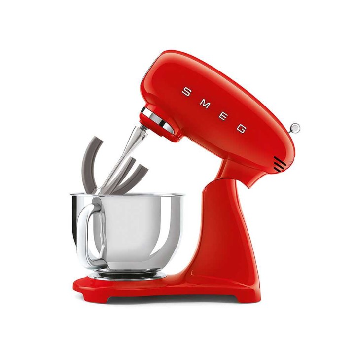 Smeg SMF03RDEU planetaarinen taikinakone, punainen, 4,8 l, 800 W, 10 nopeutta