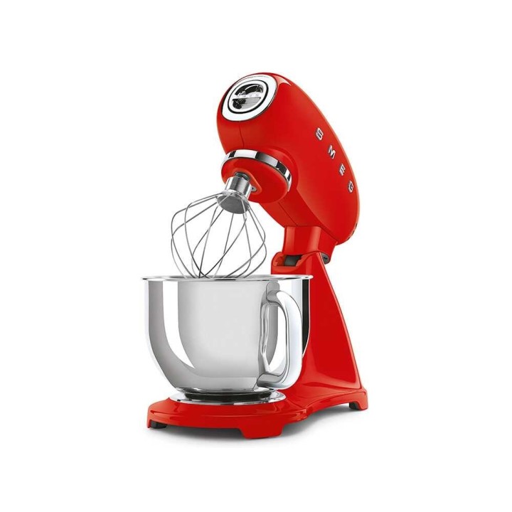 Smeg SMF03RDEU planetaarinen taikinakone, punainen, 4,8 l, 800 W, 10 nopeutta