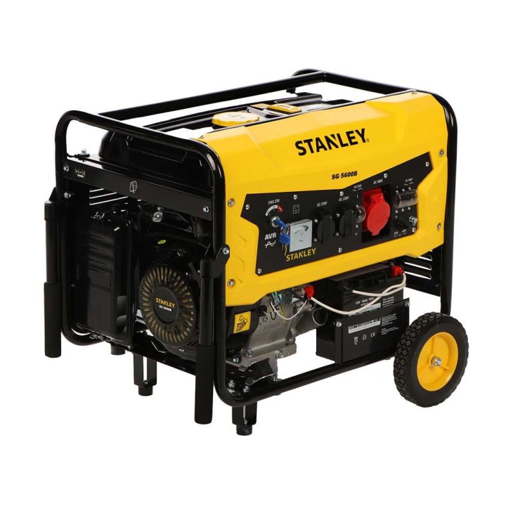 Stanley SG 5600B bensiinikäyttöinen kolmivaiheinen generaattori, 5,5 kW
