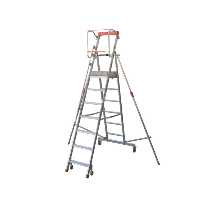 Facal Castà CTA-7 taitettava alumiinitikas, 6 askelmaa, 150 kg, 376 cm