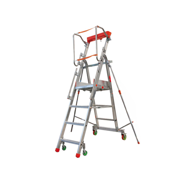 Facal Castà CTA-4 taitettava alumiinitikas, 3 + 3 askelmaa, 150 kg, 283 cm