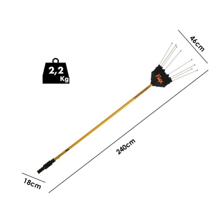 Oliviero Flex PPF Fisso oliivinkorjuukone, 12 V, kiinteä 240 cm:n alumiinivarsi