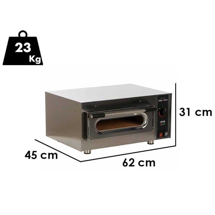 Calory Forni CF62M One Plus -pizzauuni, 2 600 W, 480 °C