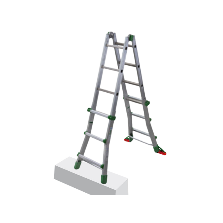 Facal Eurobriko BK/2 A alumiinitikas, 8 + 8 askelmaa, 150 kg, 490 cm