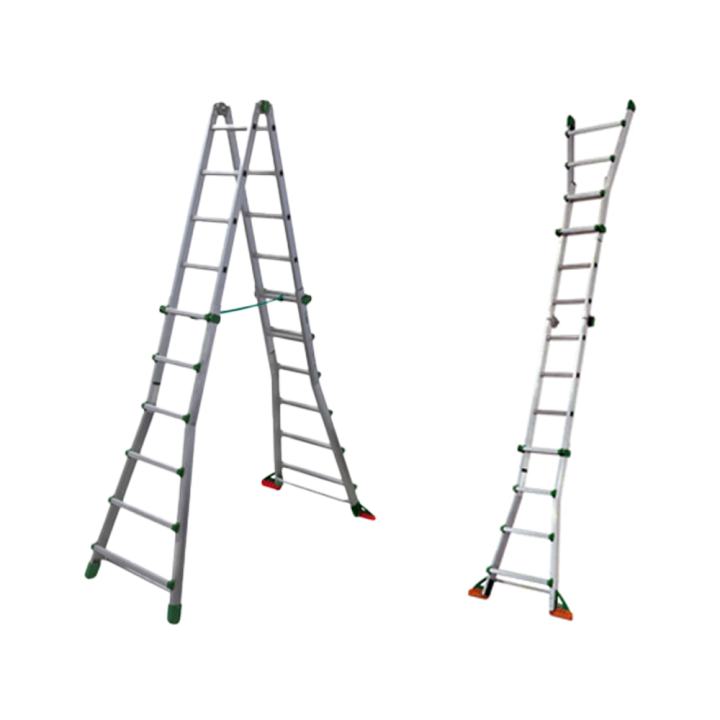 Facal Eurobriko 16 BK/5 A alumiinitikas, 12 + 12 askelmaa, 150 kg, 570 cm