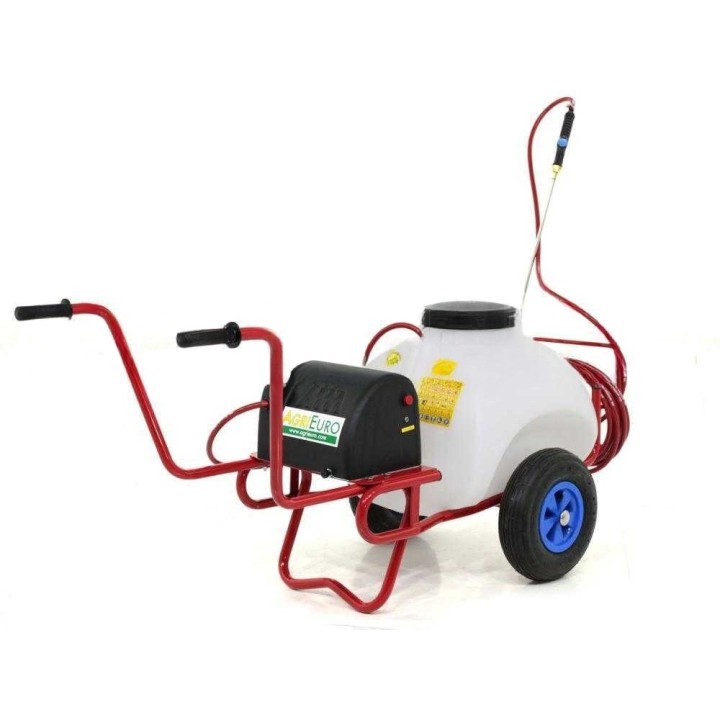 M2017011 sähköinen ruiskuvaunu, 70 l, 12 V, vetokoukulla