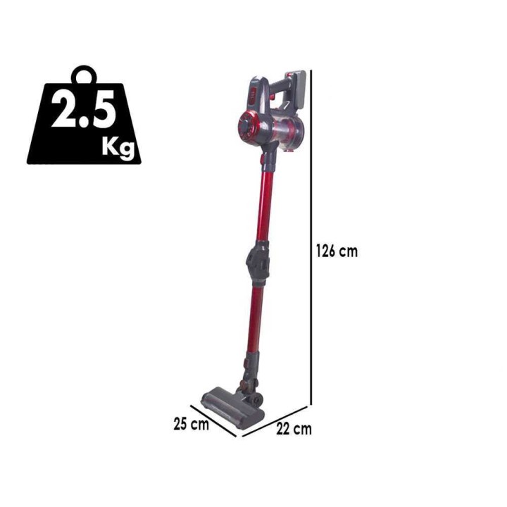 Beper P202ASP100 ladattava varsi-imuri, 22,2 V, 2 Ah, LED-harja