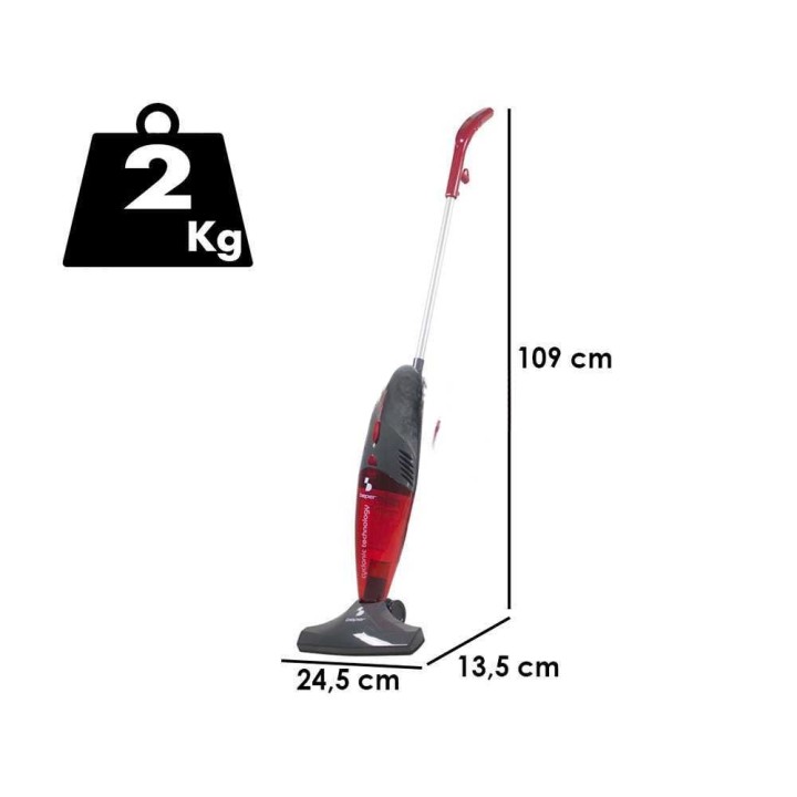Beper 50451 sykloninen 2-in-1-varsi-imuri, 600 W, 500 ml, HEPA-suodatin