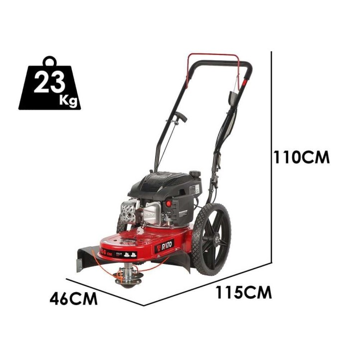 Rato Multipower RCV2.8-22Q-A pyörillä kulkeva raivaussilppuri, 170 cm³, 56 cm