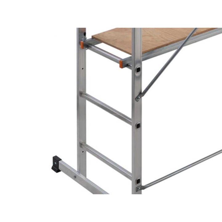 Gierre Easy 100 siirrettävä alumiiniteline, 182 cm, 150 kg ladata