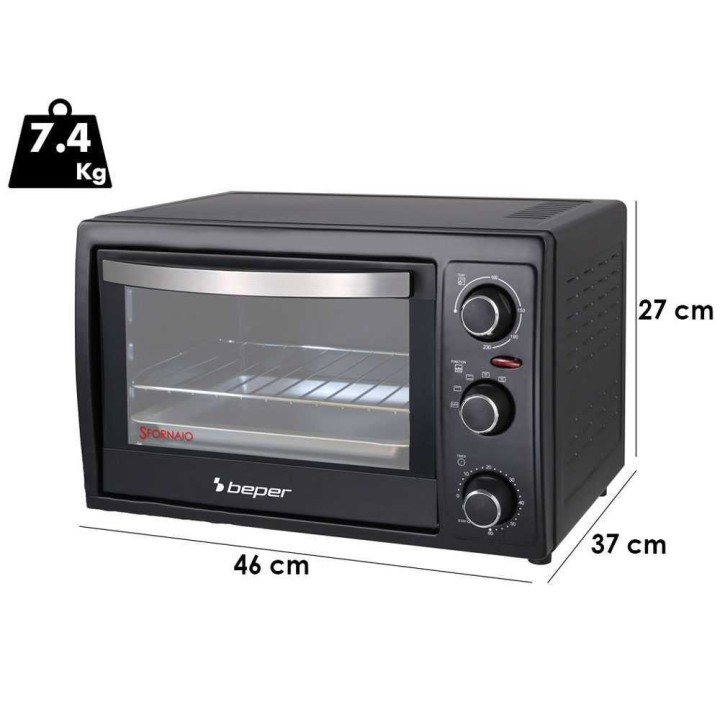 Beper 90884 sähköuuni, kiertoilma, 30 l, 1 300 W, 230 V