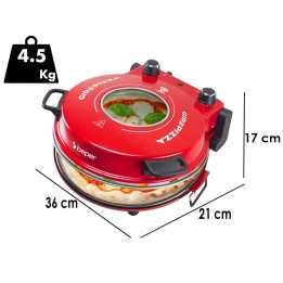 Beper P101CUD301 sähköinen pizzauuni 1 200 W 400 C 31 cm pizzakivi