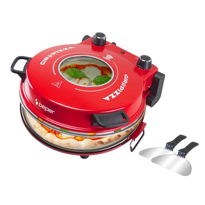 Beper P101CUD301 sähköinen pizzauuni, 1 200 W, 400 °C, 31 cm pizzakivi