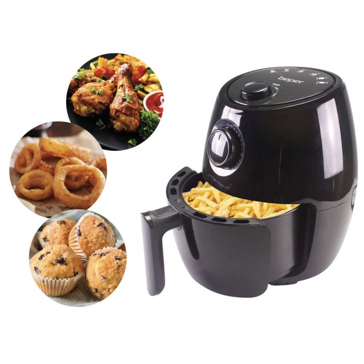 Beper P101FRI001 kuumailmakeitin, 2 l, 1 000 W, 80–200 °C