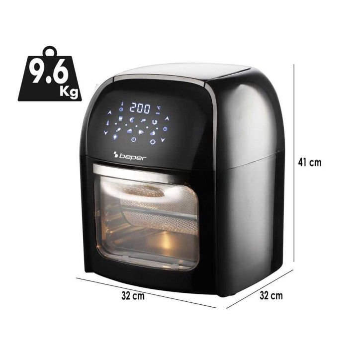 Beper P101FRI012 ilmafriteerauskeitin ja sähköuuni, 12 l, 1 800 W, 230 V
