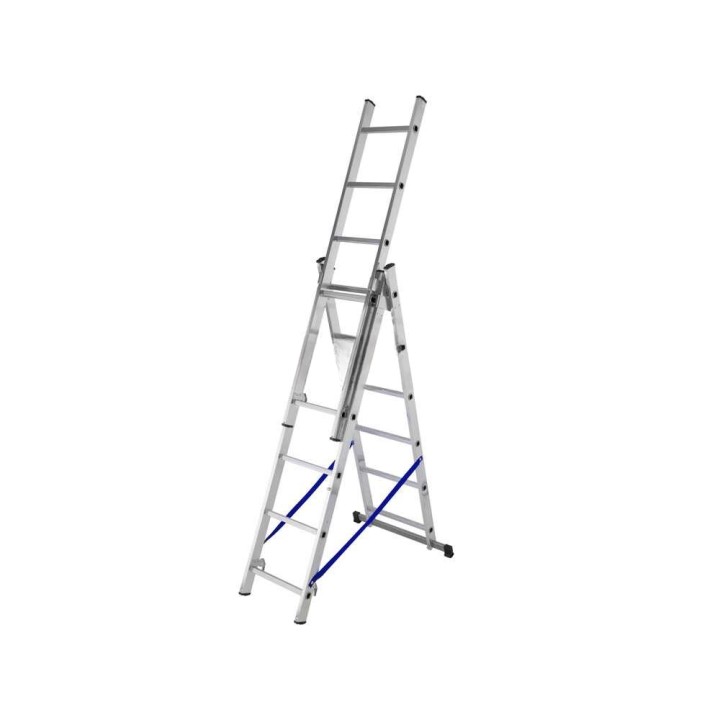 Gierre AL400 kolmiosaiset alumiinitikkaat, 6 + 6 + 6 askelmaa, 150 kg, 470 cm