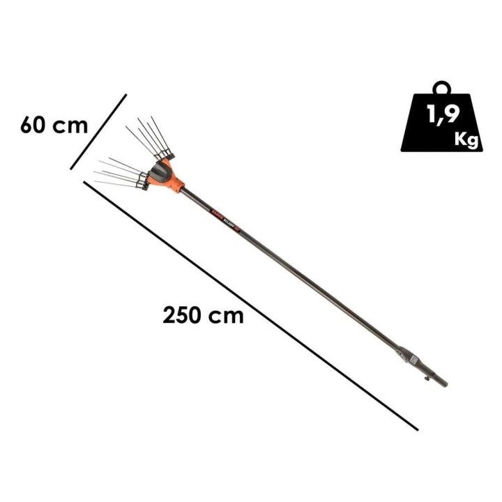 Bahco BCL52FP oliivinkorjuulaite, 36 V, 700 W, hiilikuituvarsi 250 cm
