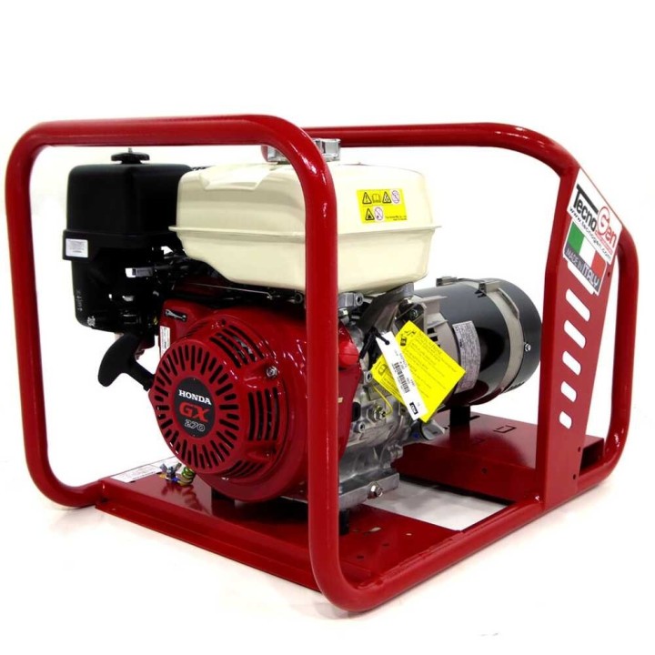 TecnoGen H5000 bensiinikäyttöinen aggregaatti 3 6 kW 230 V