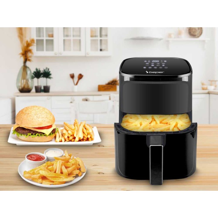 Beper P101FRI051 kuumailmakeitin, 5 l, 1 400 W, 80–200 °C