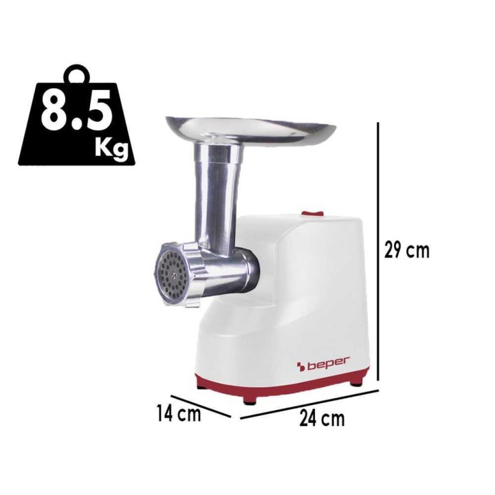 Beper P102ROB200 sähköinen lihamylly, 1 200 W, tomaattimylly, 230 V