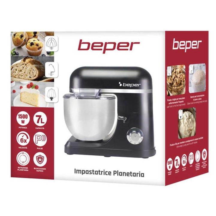 Beper P102SBA550 planetaarinen yleiskone, 7 l, 1 400 W
