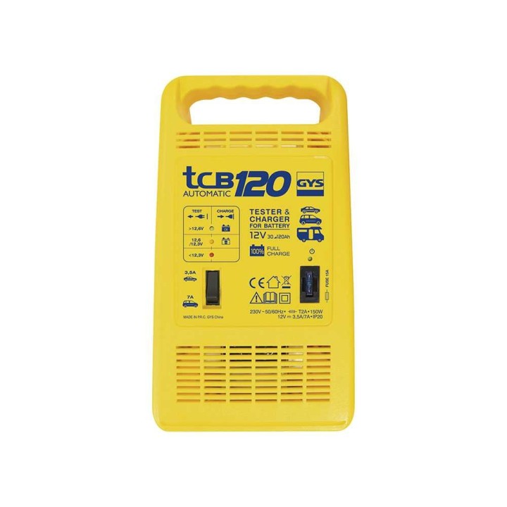 GYS TCB 120 automaattinen akkulaturi, 12 V, 20–120 Ah, 150 W