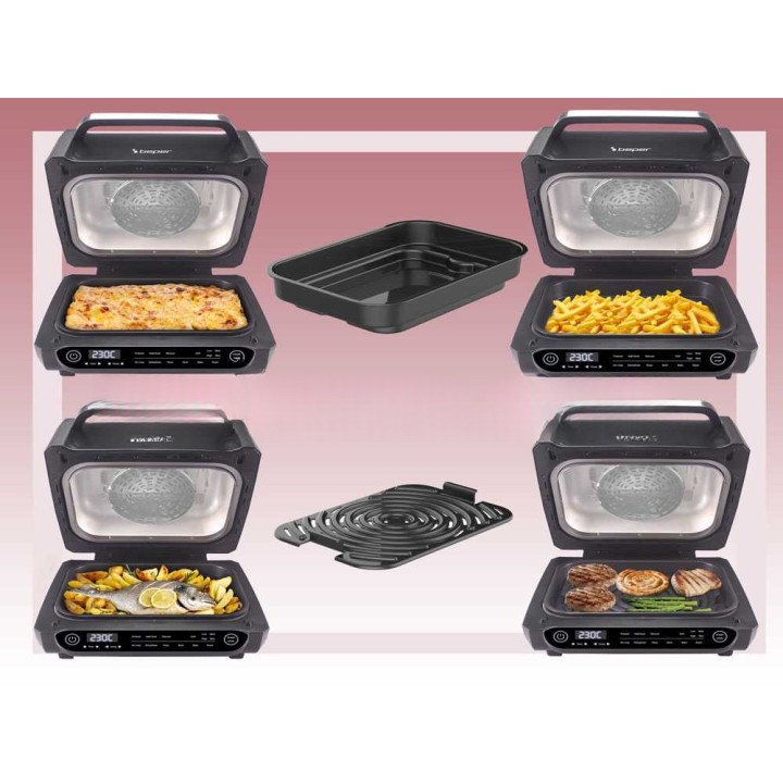 Beper P101FRI081 digitaalinen ilmafriteerauskeitin ja sähköuuni, 1 700 W, 3,5 l