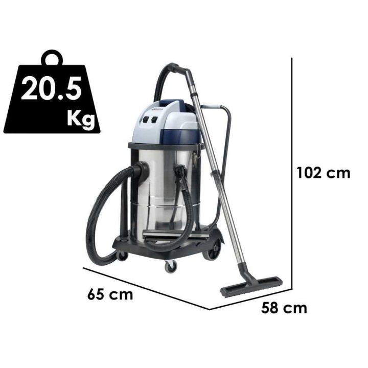 Nilfisk VL100-75 EU GO märkä-kuivaimuri, 75 l, 2 000 W, ruostumaton teräs
