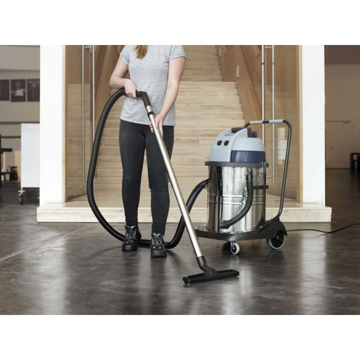 Nilfisk VL100-75 EU GO märkä-kuivaimuri, 75 l, 2 000 W, ruostumaton teräs