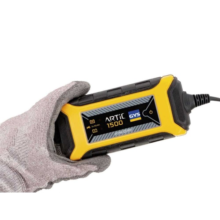 GYS artic 1500 automaattinen 12 V akkulaturi ja ylläpitolaturi, 1,5 A