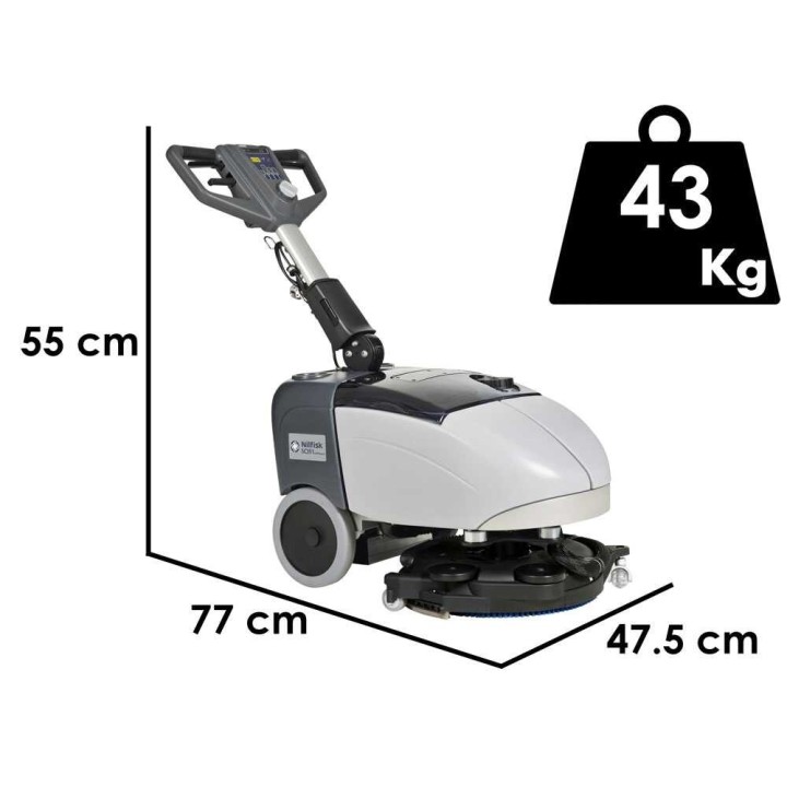 Nilfisk SC351 FULL PKG lattianpesukone, akkukäyttöinen, 37 cm, 12 V, 450 W