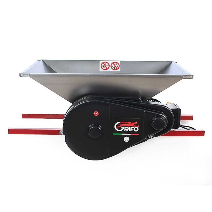 PMI.18 sähköinen rypäleiden murskain, ruostumaton teräs, 1 HP, 1 500 kg/h