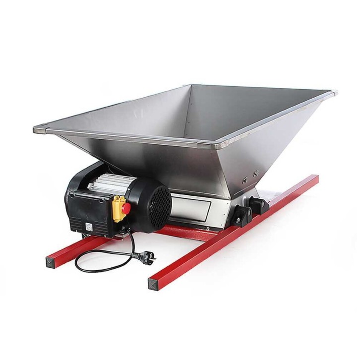 PMI.18 sähköinen rypäleiden murskain, ruostumaton teräs, 1 HP, 1 500 kg/h