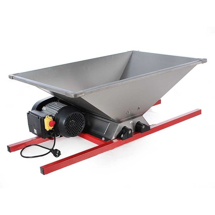PMI.18 sähköinen rypäleiden murskain, ruostumaton teräs, 1 HP, 1 500 kg/h